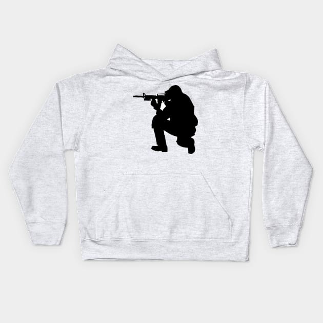 Military Design Kids Hoodie by Hashop